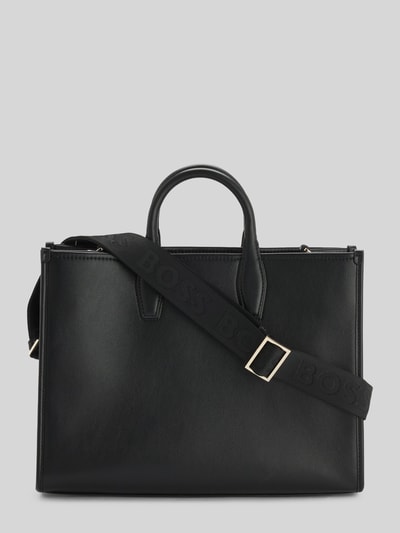 BOSS Umhängetasche mit Label-Detail Modell 'Sandy MED Tote' Black 4