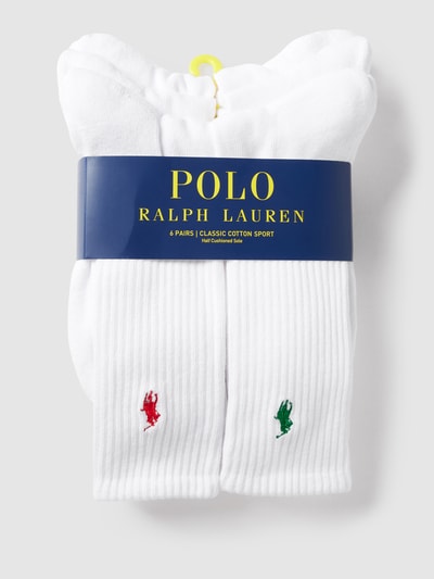 Polo Ralph Lauren Underwear Socken mit kontrastivem Brand-Stitching im 6er-Pack Weiss 3