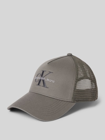 CK Calvin Klein Basecap mit Label-Stitching Graphit 1