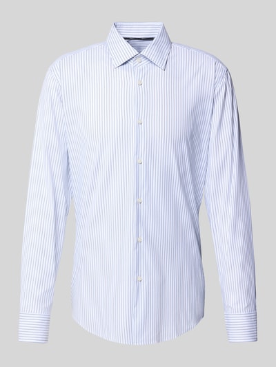 BOSS Slim Fit Businesshemd aus atmungsaktivem Material Modell 'HANK' Bleu 2