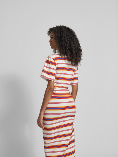 Rabanne T-Shirt mit Raffungen Rot 5