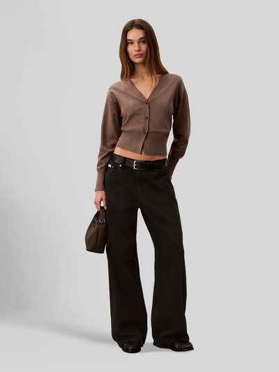 CK Calvin Klein Umhängetasche mit abnehmbaren Schulterriemen Dunkelbraun 1