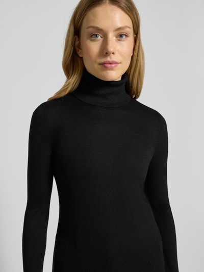 Lauren Ralph Lauren Gebreide pullover met zijde, model 'ZOE' Zwart - 3