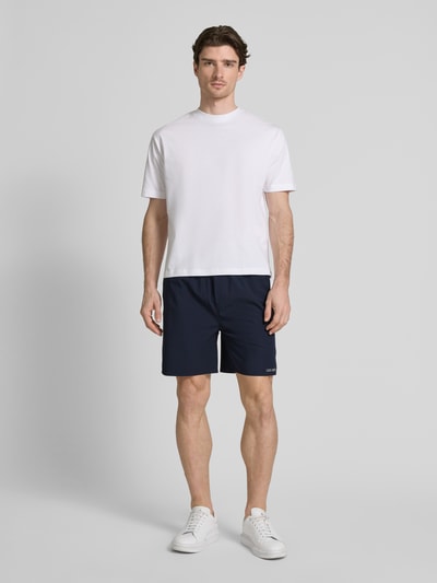 Les Deux Korte broek met steekzakken, model 'Raphael' Donkerblauw - 1