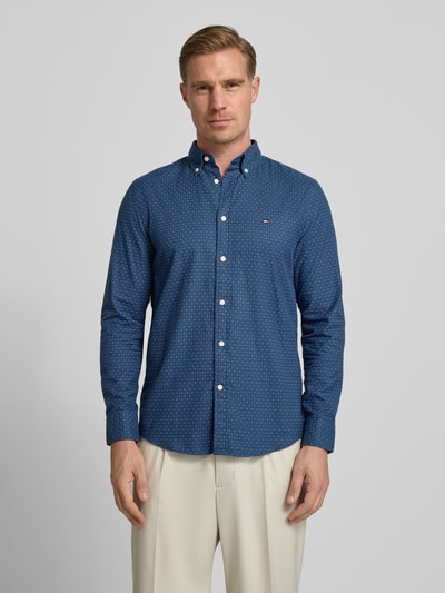 Tommy Hilfiger Koszula casualowa o kroju slim fit z czystej bawełny Jeansowy niebieski 4
