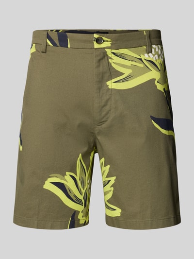 BOSS Regular Fit Bermudas mit Eingrifftaschen Modell 'Karlos' Gruen 2