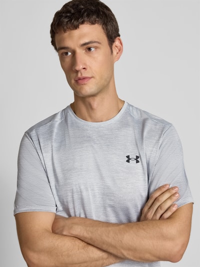Under Armour T-Shirt mit Rundhalsausschnitt und Logo-Print Hellgrau 3