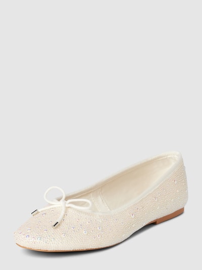 Steve Madden Ballerina's met siersteentjes, model 'BLOSSOMS-P' Offwhite - 1