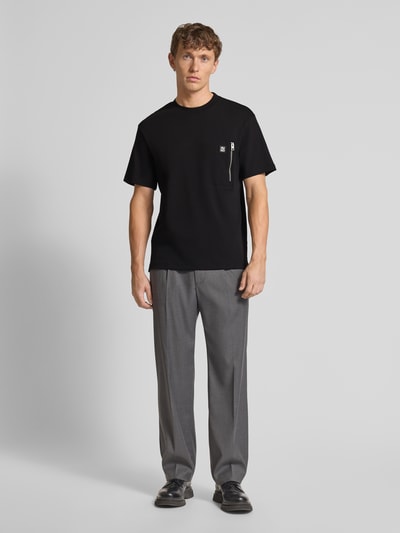 HUGO Regular Fit T-Shirt mit Brusttasche Modell 'Dargentee' Black 1