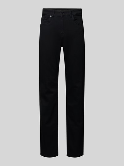 Produktfoto, Straight Fit Jeans aus Baumwoll-Mix Modell 'CASH' von Pepe Jeans, Optik: Unifarben, Passform: Straight Leg, Materialverarbeitung: Denim, Farbe Schwarz