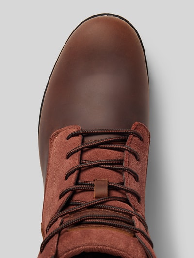 Levi’s® Acc. Boots van leer met labeldetail, model 'JAX' Hazelnoot - 3