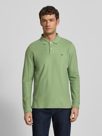 Fynch-Hatton Koszulka polo z naszywką z logo Jasnozielony 4