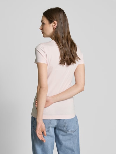 Guess T-Shirt mit Label-Print Rosa 5