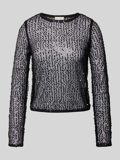 LeGer by Lena Gercke Longsleeve mit Paillettenbesatz Modell 'Mareen' Black 1