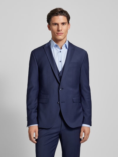 Cinque Slim fit 2-knoops colbert met paspelzak op de borst, model 'soda' Marineblauw - 4