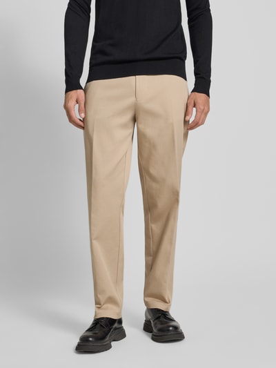 CG - Club of Gents Regular fit broek met Franse steekzakken, model 'Ole' Beige - 4