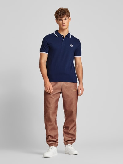 SERGIO TACCHINI Koszulka polo o kroju regular fit z wyhaftowanym logo model ‘SERGIO’ Granatowy 1