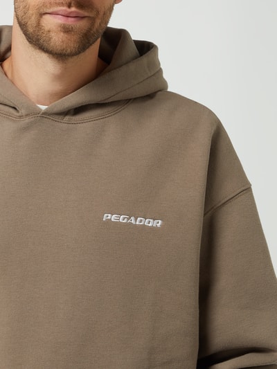 Pegador Oversized Hoodie mit Label-Patch Mud 3