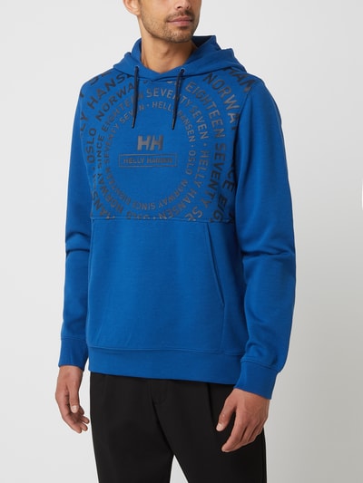 Helly Hansen Hoodie met logoprint Koningsblauw - 4