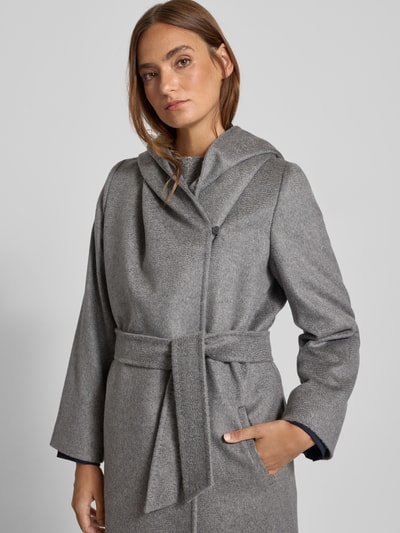 Max Mara Studio Regular Fit Wollmantel aus reiner Schurwolle Modell 'NEWMANG' Mittelgrau Melange 3