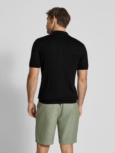 JOOP! Collection Gebreid jack met 1/2-mouwen, model 'Kenoro' Zwart - 5