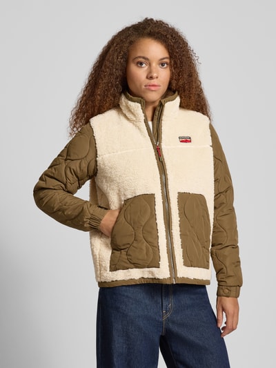 Superdry Regular fit jack met imitatiebont, model 'FLEECE' Beige - 4