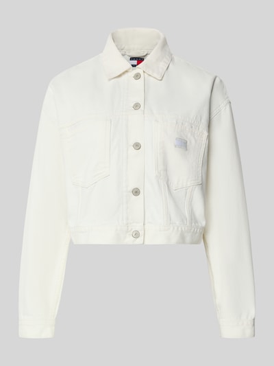 Tommy Jeans kurtka jeansowa o kroju regular fit z czystej bawełny Biały 2