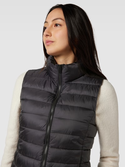 Montego Zwarte bodywarmer met opstaande kraag Zwart - 3