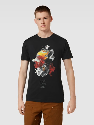 Mister Tee T-Shirt mit Motiv-Print Modell 'SKULL FISH' Black 4