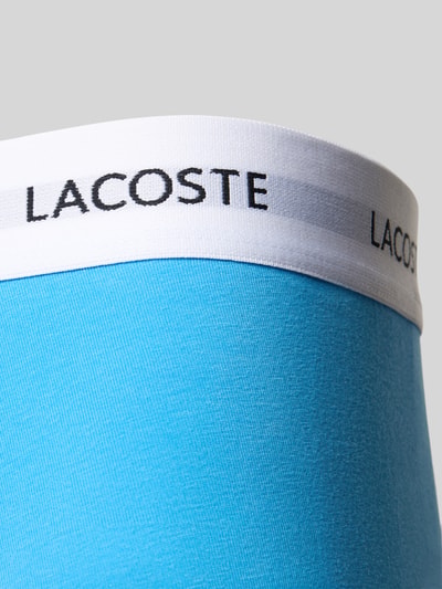Produktfoto, Trunk aus Baumwoll-Mix im 3er-Pack von Lacoste, niebieski materiał, biała guma z logo, Herren Pant & Trunk von Lacoste