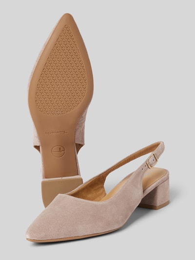 Tamaris Pumps mit Dornschließe Taupe 4