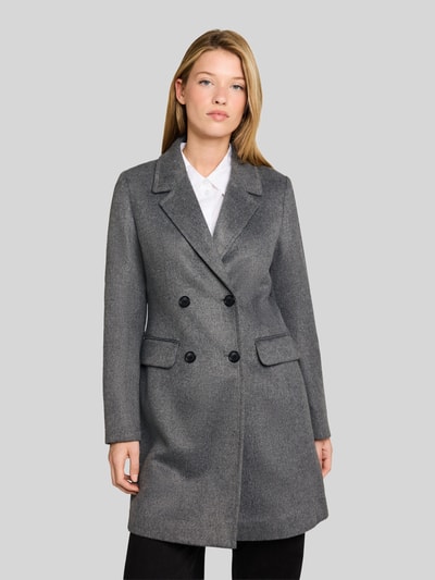 Tom Tailor Denim płaszcz o kroju regular fit z kołnierzem z połami Ciemnoszary 4