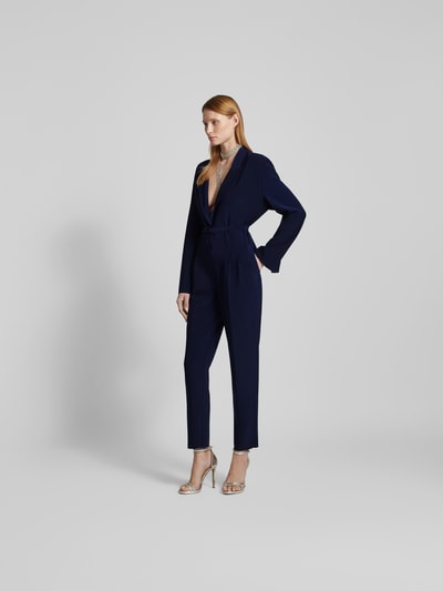 Norma Kamali Jumpsuit mit Taillengürtel Dunkelblau 1