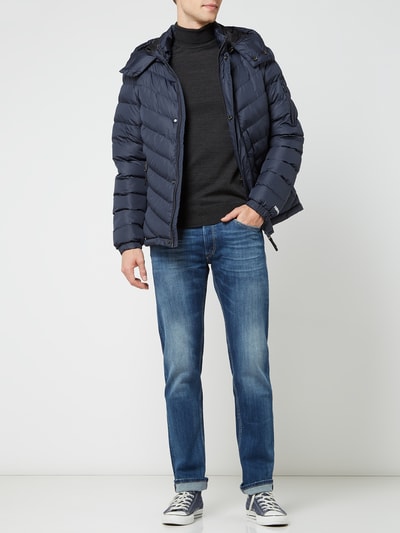 Casual Friday Gebreide pullover met labeldetail Donkergrijs - 1