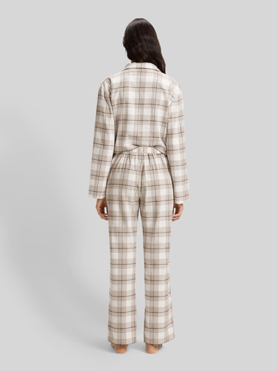 BOSS Spodnie od piżamy o kroju regular fit z mieszanki bawełny i wiskozy model ‘HOLIDAY’ Beżowy 5