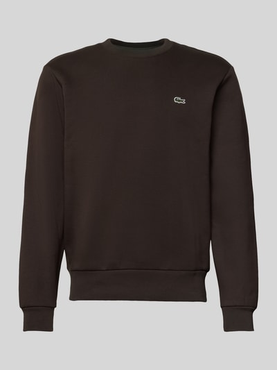 Lacoste Regular Fit Sweatshirt aus Baumwoll-Mix Dunkelbraun 2