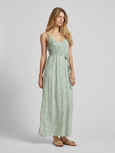 Vero Moda Maxi-jurk met bloemenprint, model 'EASY JOY' Rietgroen - 1