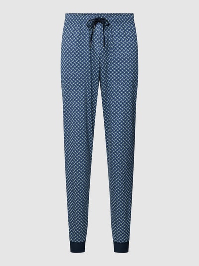 Calida Pyjama-Hose mit Allover-Muster Modell 'Remix' Blau 1