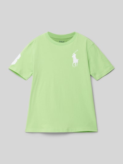 Polo Ralph Lauren Teens T-Shirt mit Label-Stitching Hellgruen 1