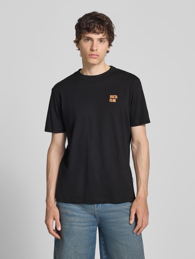 Blend T-Shirt mit Stitching Modell 'KAAN' Black 4