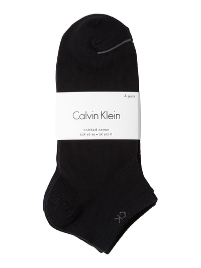 CK Calvin Klein Sneakersocken im 4er-Pack Black 2