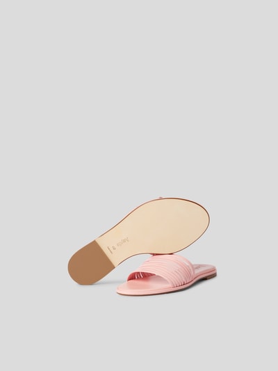 Aeyde Pantolette aus echtem Leder Pink 6