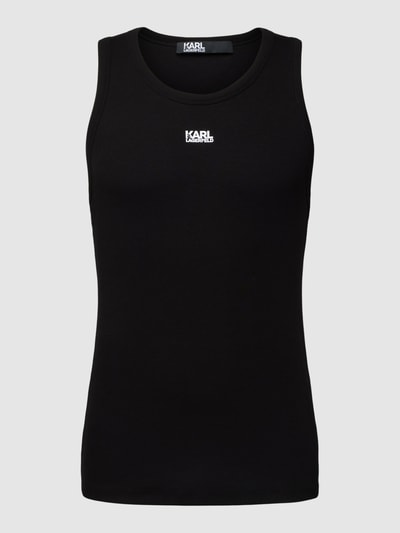 Karl Lagerfeld Tanktop mit Label-Print Black 2