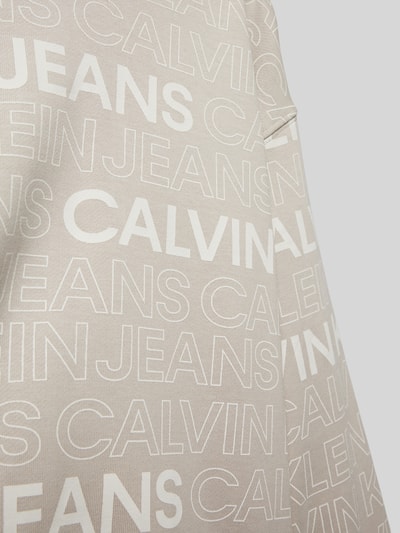 Calvin Klein Jeans Hoodie mit Label-Print Sand 2