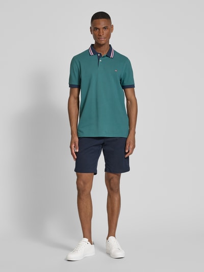 Christian Berg Men Regular Fit Poloshirt aus reiner Baumwolle Metallic Gruen 1