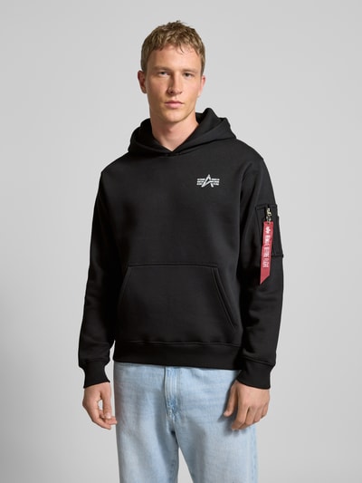 Alpha Industries Hoodie mit Label-Details Black 4