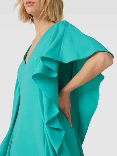 Lauren Ralph Lauren Cocktailkleid mit V-Ausschnitt Modell 'MARGITALLA' Smaragdgrün 3