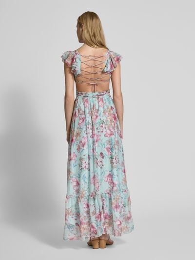 ADLYSH Abendkleid mit Plisseefalten Hellblau 5