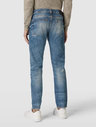 BOSS Orange Slim fit jeans in destroyed-look, model 'Re.Maine' Bleu - 5