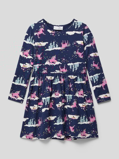 Happy Girls Minikleid mit Allover-Print Marineblau 1